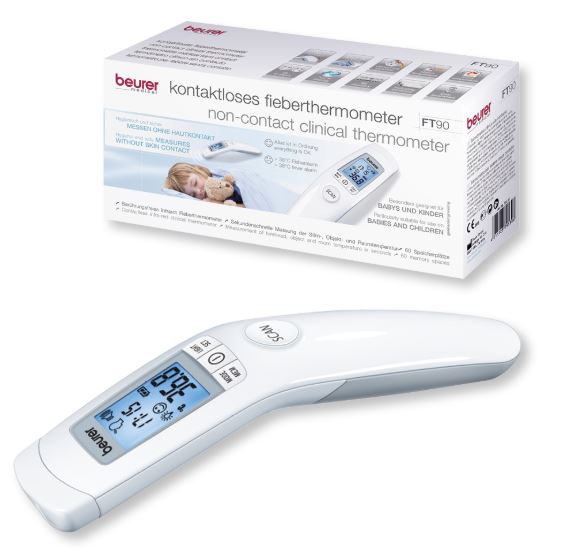 Termómetro digital infrarrojo Beurer FT100 sin contacto, para adultos y  bebés – Shopavia